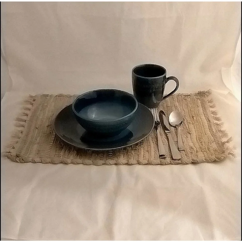 Leather Woven Chindi Placemats (4)
